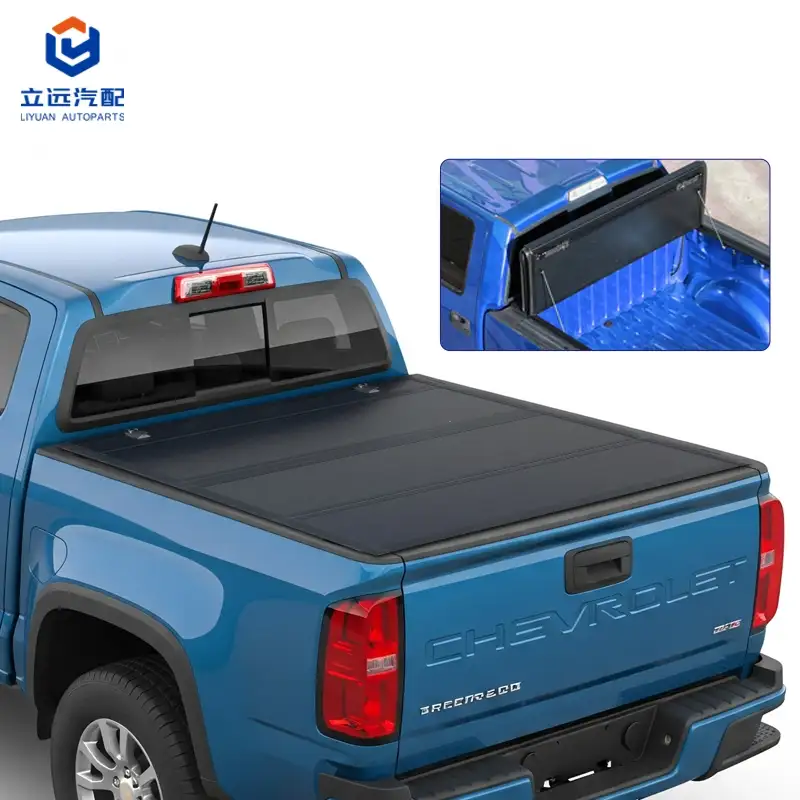 Lavprofil hardt Quad-Fold Tonneau-deksel for Cheverolet