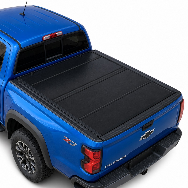Lavprofil hardt Quad-Fold Tonneau-deksel til Chevy Colorado