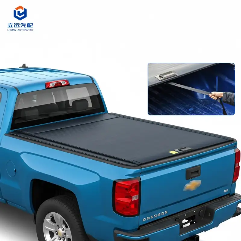 Manuelt hardt aluminium uttrekkbart Tonneau-deksel for Chevrolet Dodge