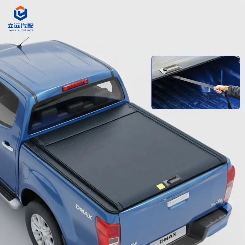 Manuelt hardt aluminium uttrekkbart Tonneau-deksel for Isuzu