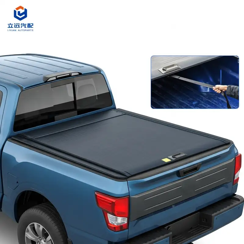 Manuelt hardt aluminium uttrekkbart Tonneau-deksel for Nissan Mitsubishi