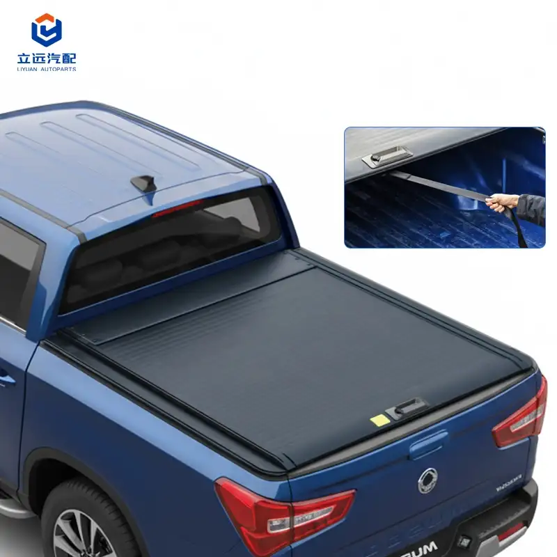 Manuelt hardt aluminium uttrekkbart Tonneau-deksel for Ssangyong